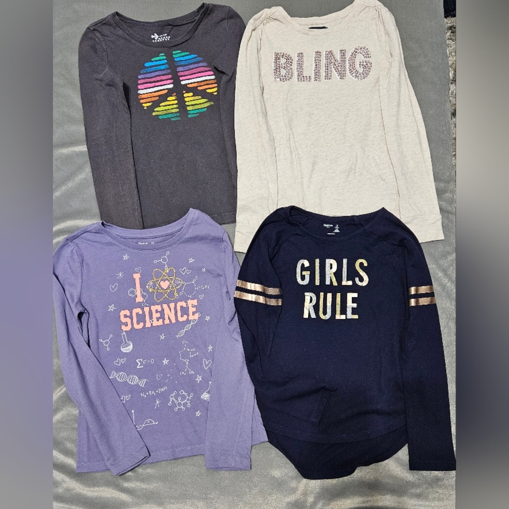 Girls 4 piece l/s shirt lot